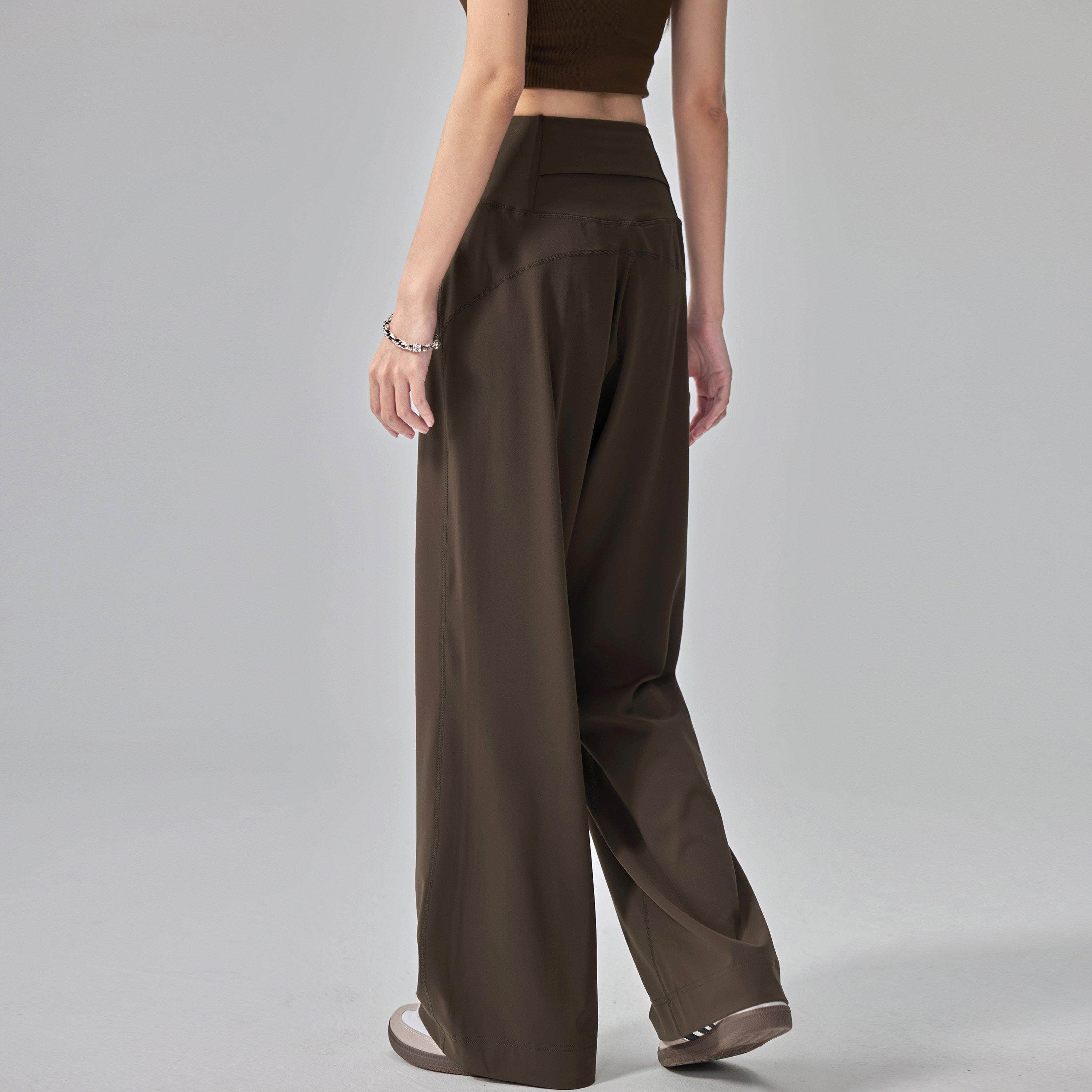 云端贝壳高腰收腹运动长裤女新款宽松显瘦遮肉直筒跑步外穿瑜伽裤,淘宝优惠券,粉丝福利购,淘宝优惠卷