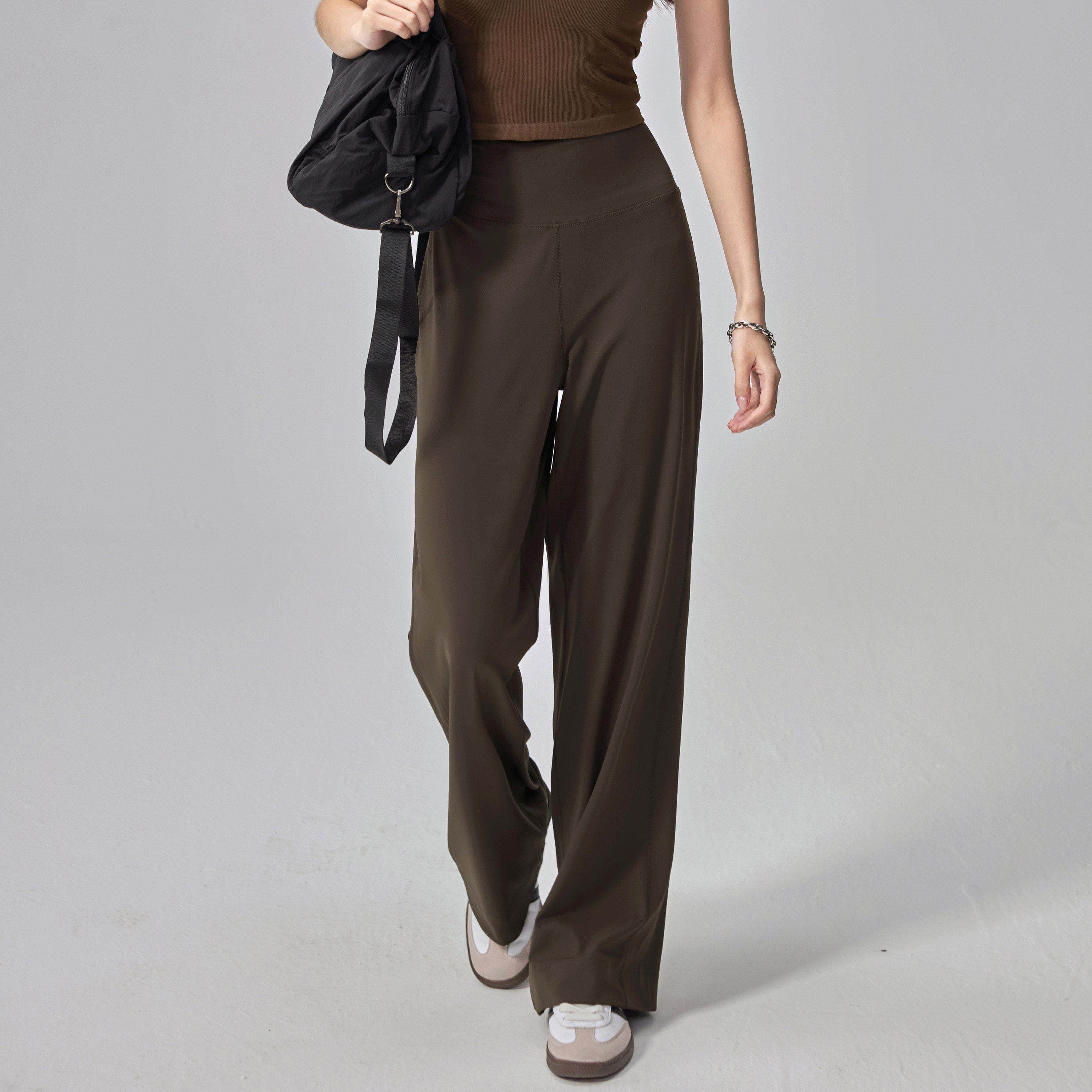 云端贝壳高腰收腹运动长裤女新款宽松显瘦遮肉直筒跑步外穿瑜伽裤,淘宝优惠券,粉丝福利购,淘宝优惠卷