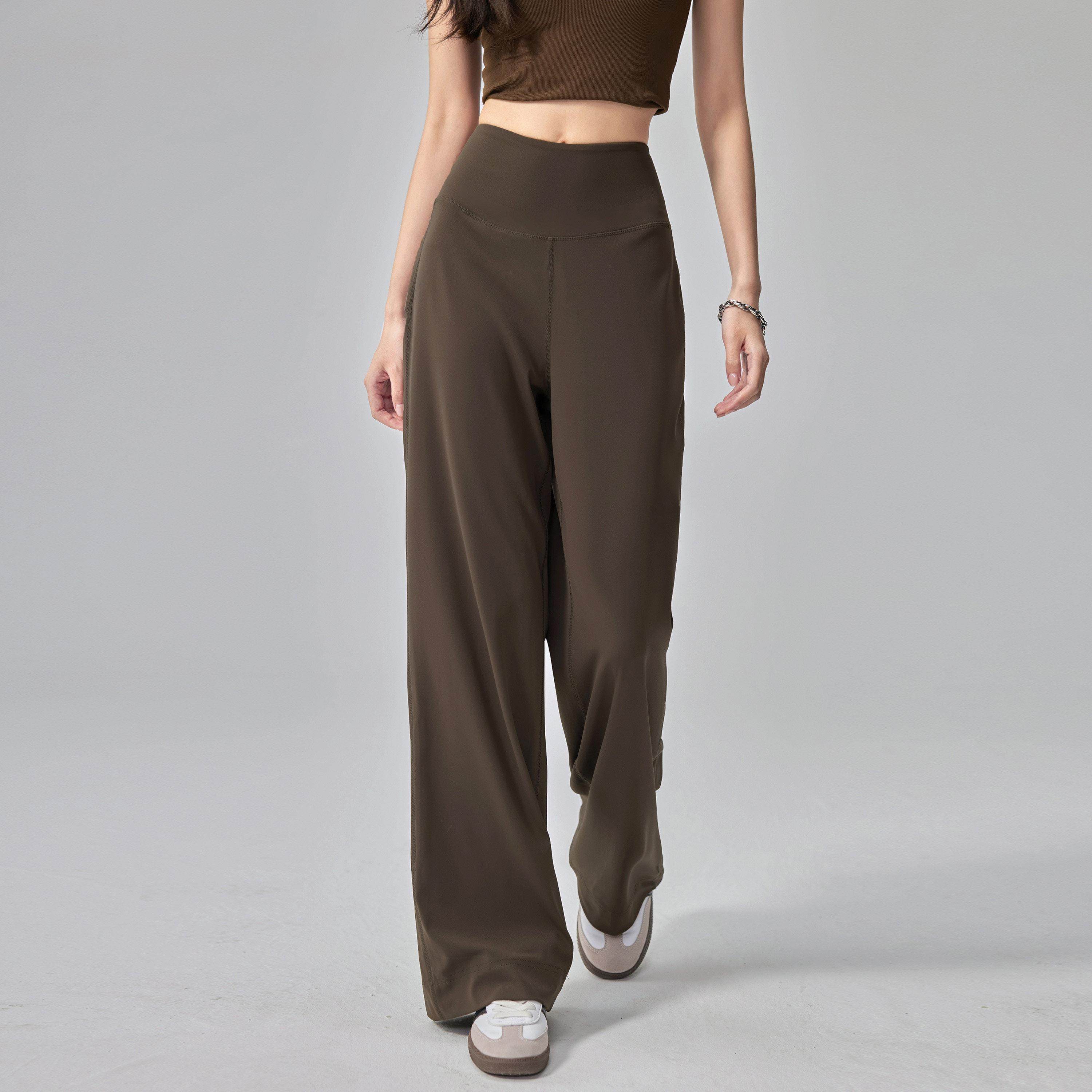 云端贝壳高腰收腹运动长裤女新款宽松显瘦遮肉直筒跑步外穿瑜伽裤,淘宝优惠券,粉丝福利购,淘宝优惠卷