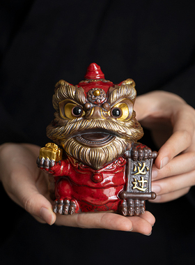 金榜题名醒狮摆件中考高考礼物