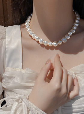 恋约女珍珠项链高级感