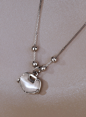 恋约女平安锁项链时尚锁骨链