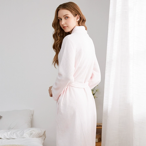 Длинный банный халат для влюбленных, быстросохнущая хлопковая летняя тонкая пижама, средней длины, оверсайз, большой размер