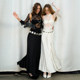 OfAkiva Agatha New Chinese Style Lace Spliced ​​Satin Umbrella Slit Dress