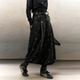 OfAkiva is gradually obsessed with retro starburst printed bloomers women's ankle ribbed splicing wide leg pants