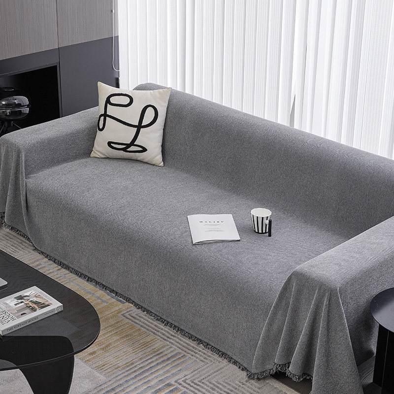 网红款人字纹沙发盖布沙发巾四季通用直排沙发一片式全盖套罩毯子,淘宝优惠券,粉丝福利购,淘宝优惠卷