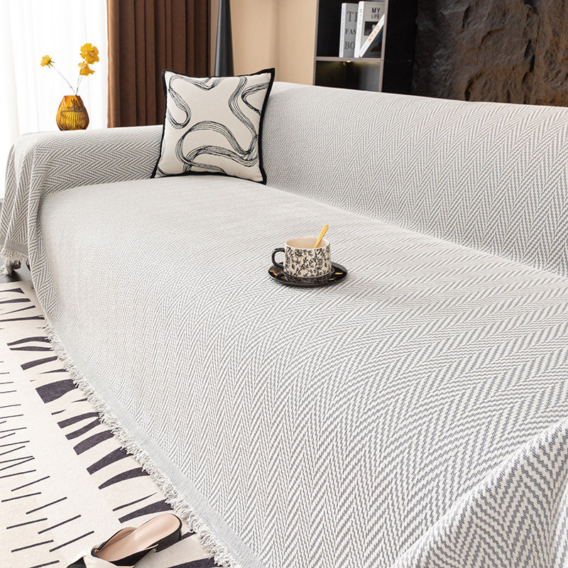 2025新款沙发巾四季通用高级感简约条纹一整张全盖沙发盖布套罩毯,淘宝优惠券,粉丝福利购,淘宝优惠卷