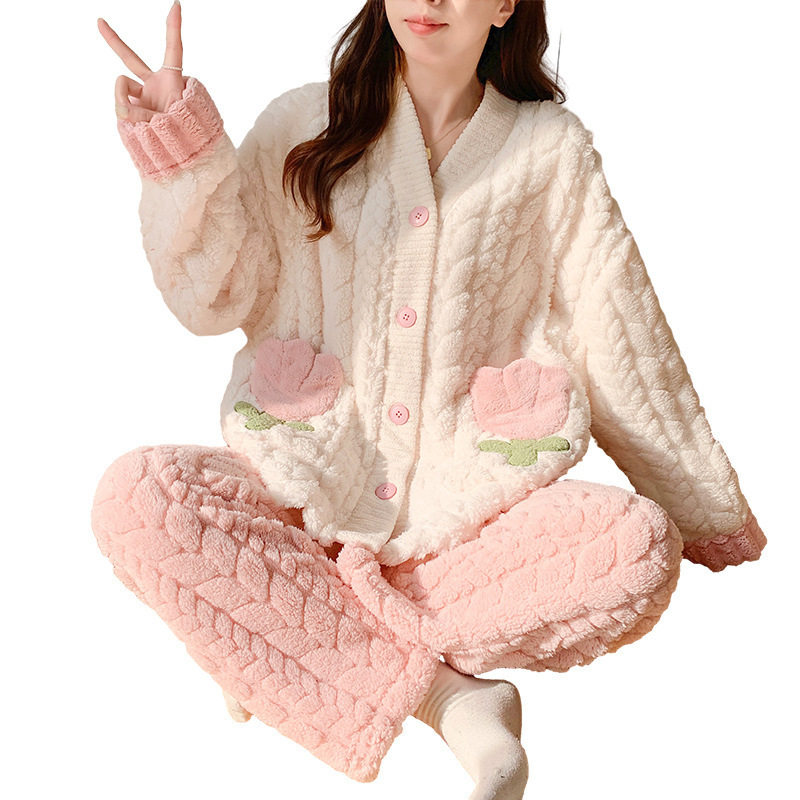 英国品质孕妇睡衣珊瑚绒月子服秋冬款产后怀孕期加厚加绒产妇哺乳,淘宝优惠券,粉丝福利购,淘宝优惠卷