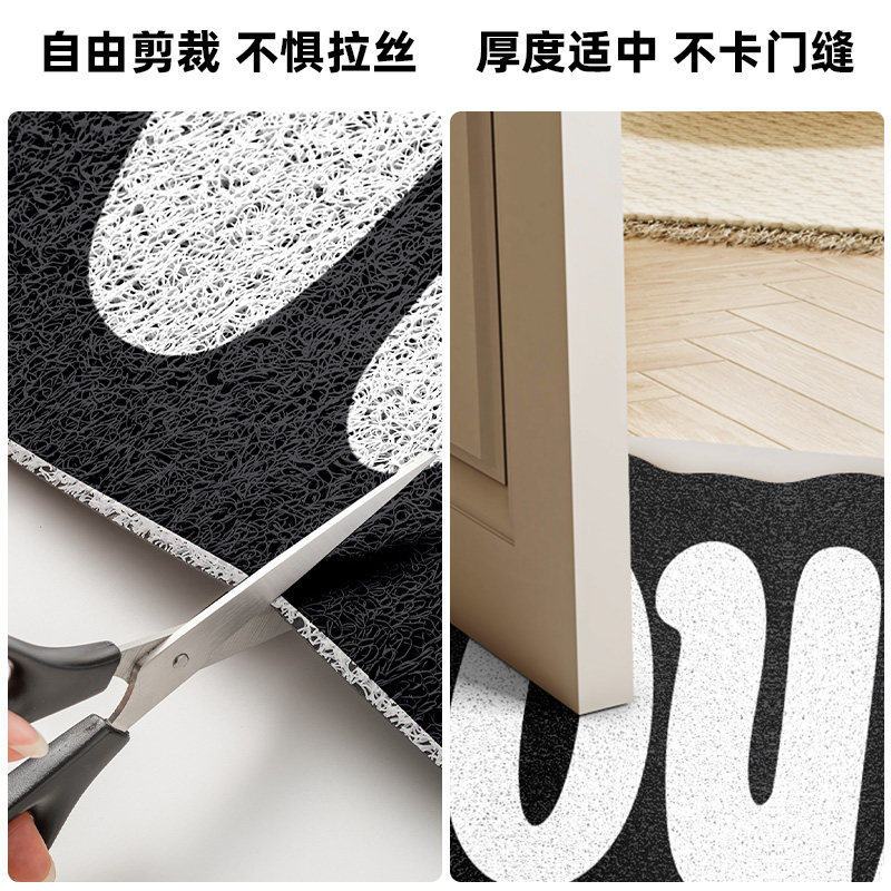 创意地垫入户门垫丝圈进门门口可蹭土防滑除尘耐脏地毯脚垫可裁剪,淘宝优惠券,粉丝福利购,淘宝优惠卷