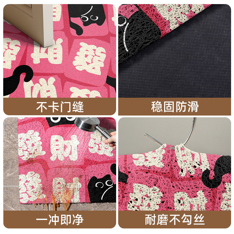 发财入户门地垫进门蹭土耐脏免打理脚垫丝圈门口除尘耐磨防滑地毯,淘宝优惠券,粉丝福利购,淘宝优惠卷