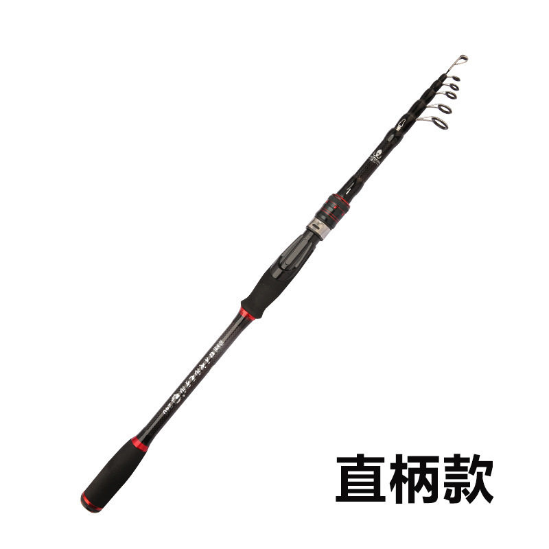 碳素路亚竿远投鱼竿跨境振出式实心竿稍枪便携短节伸缩直柄,淘宝优惠券,粉丝福利购,淘宝优惠卷