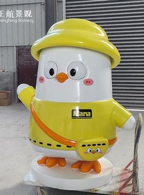 玻璃钢卡通动漫人物小型雕塑定制企业形象公仔桌面摆件生产厂家