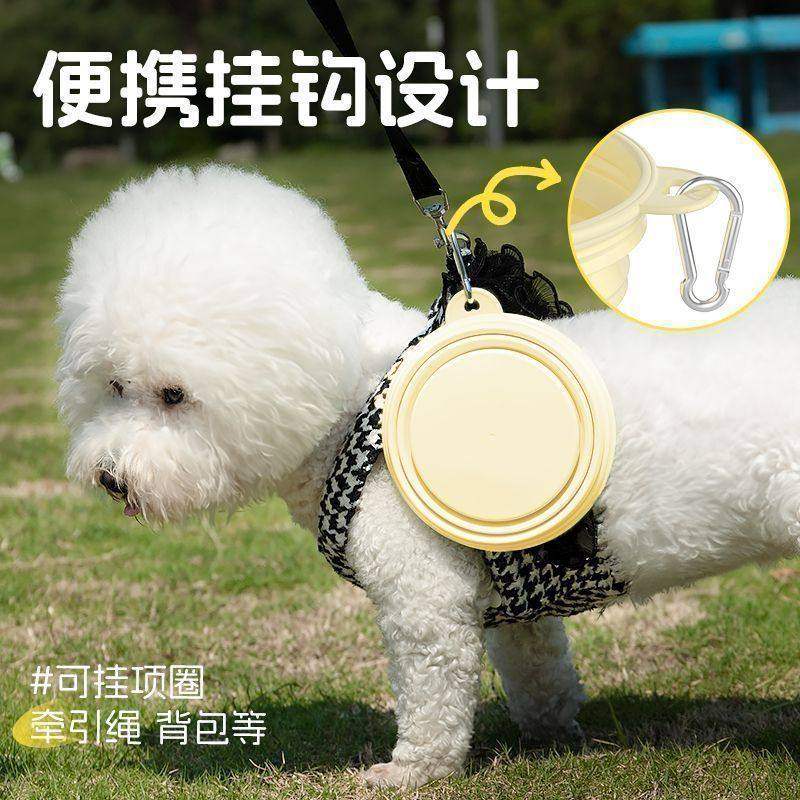 狗狗折叠碗狗盆外出便携式狗碗食盆宠物户外猫咪喝水碗饮水狗粮盆,淘宝优惠券,粉丝福利购,淘宝优惠卷