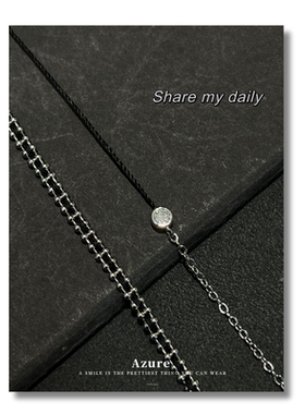 钛钢情侣手绳法国幸运红绳编织绳不掉色真空电镀羽毛球王昶同款