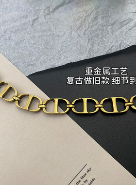 奥米迪奥欧美猪鼻子手链项链