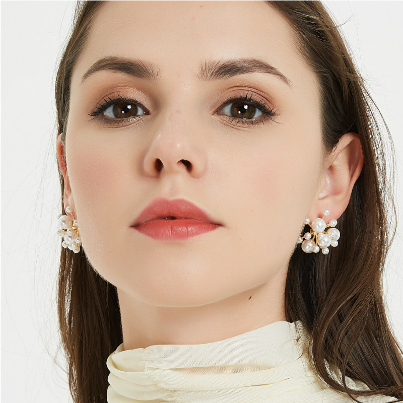 奥米迪奥2021新款个性珍珠烟花耳钉 aomidior耳钉