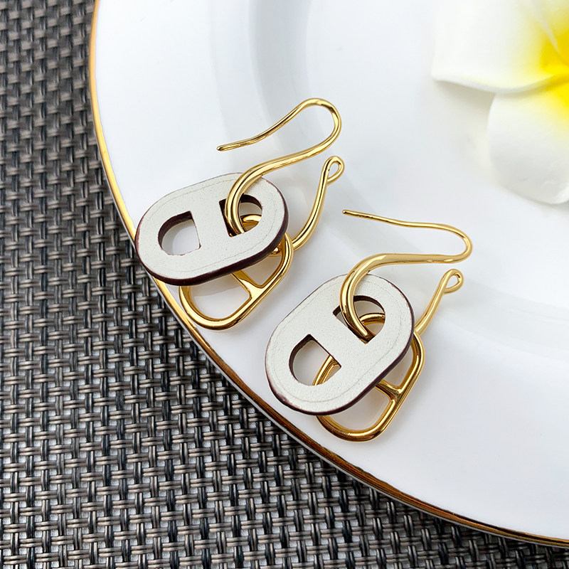 奥米迪奥猪鼻子流行高级感长款耳钩 aomidior耳环