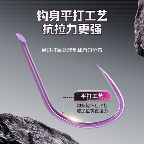 贾东普旗舰店鱼钩狼族鲤散装新关东金袖钓鱼钩进口鱼勾鲫鱼钩渔钩 - 图1