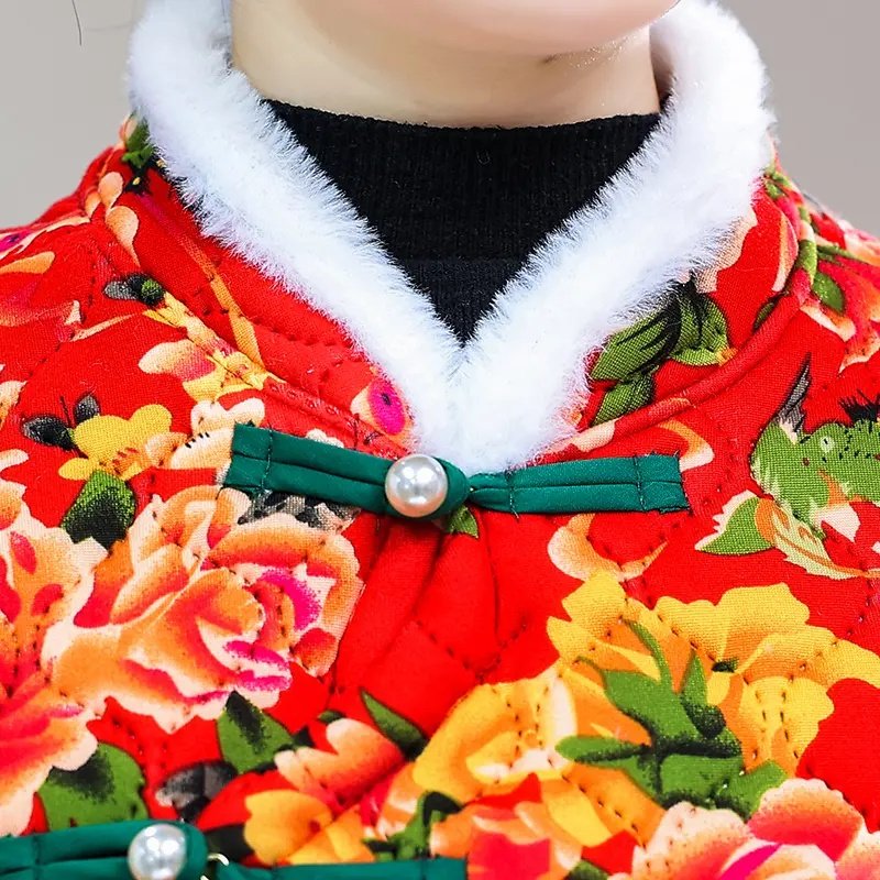 秋冬东北大花马甲中国风棉袄民族风盘扣女装加绒加厚保暖过年坎肩,淘宝优惠券,粉丝福利购,淘宝优惠卷