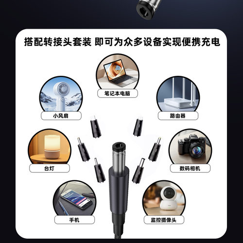 typec转DC诱骗线5525电源线PD快充140W充电线圆孔dc5.5可调电压5V/9V/12V/15V/20V/28V笔记本电脑路由器转接 - 图1