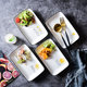 Creative rectangular ceramic western sushi Japanese fish plate