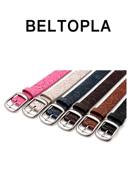 BELTOPLA美式复古雕花设计感腰带