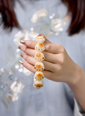 情侣民族风炭烧菩提小猫爪手串