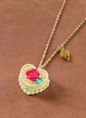 5款派对盒蛋维ni熊爱丽丝仙境米老鼠长发公主蛋糕项链挂件玩具