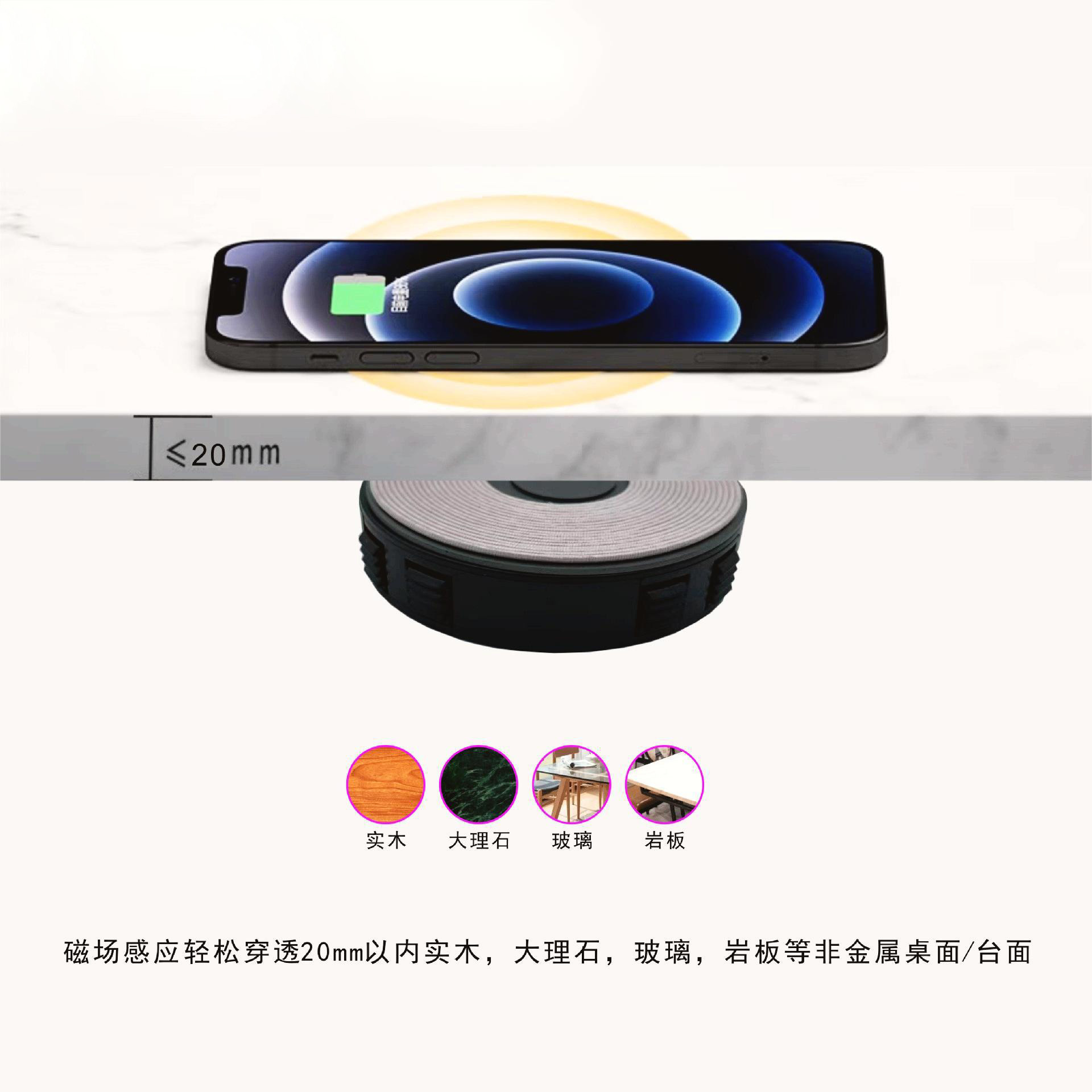 无线充电器适用iphone15promax华为mate60苹果小米14专用vivo桌面支架oppo双无线充座架三星手机快充配件魅族