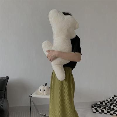 异形毛绒靠垫五色花朵毛绒玩具抱枕客厅沙发床上靠艺术猫靠枕纯色 - 图2