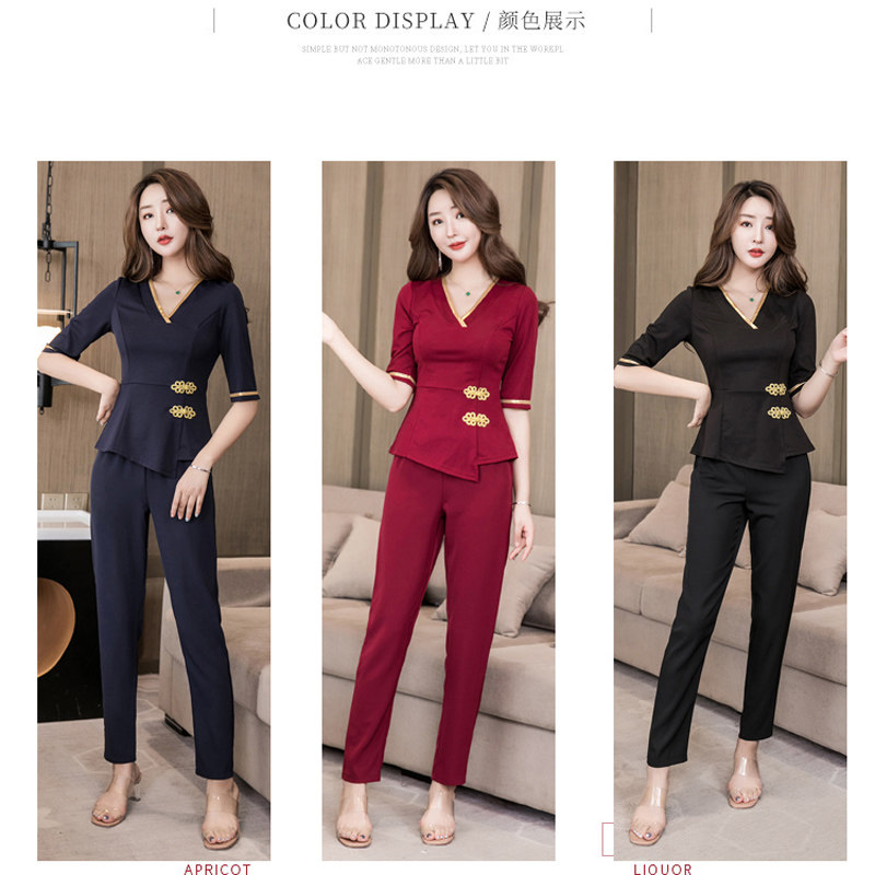 美容院美容师冬季气质养生馆工作服 淑妤酒店工作制服