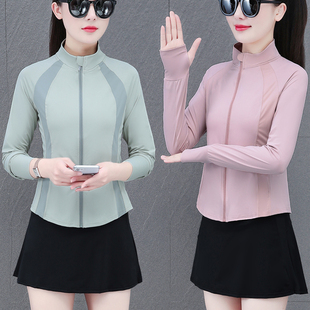 立领风衣0325e 透气户外骑车运动服薄款 速干品牌防晒衣女装 夏季