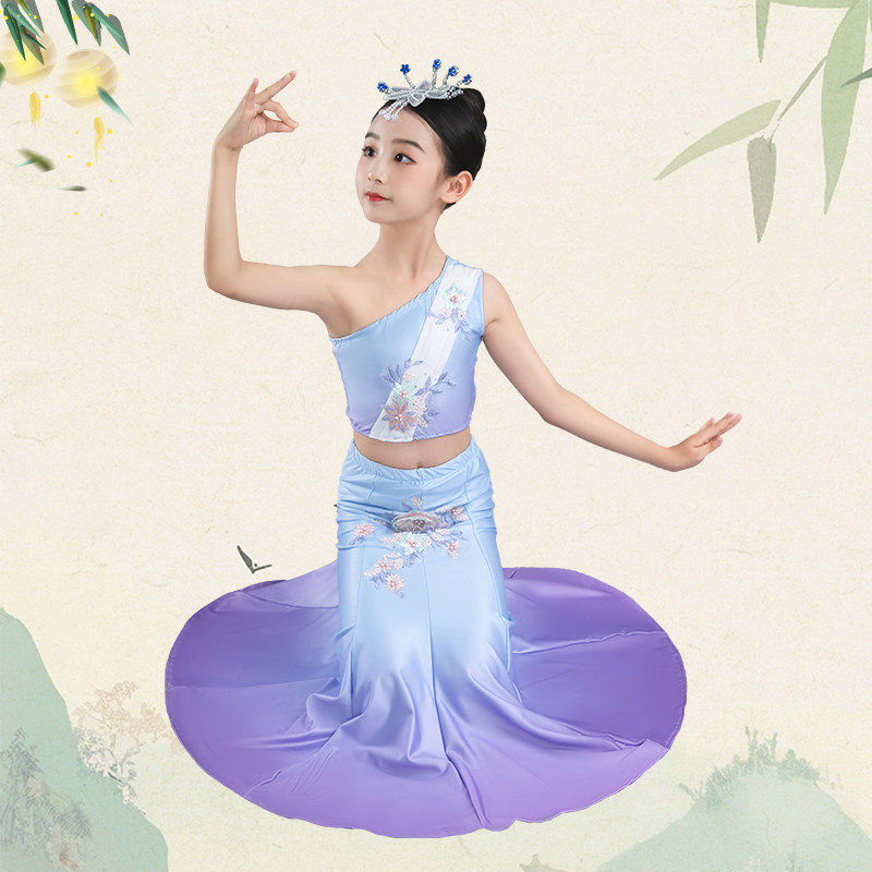 新款傣族服装儿童演出服饰表演服民族舞蹈服艺考女幼儿勐巴拉纳西,淘宝优惠券,粉丝福利购,淘宝优惠卷