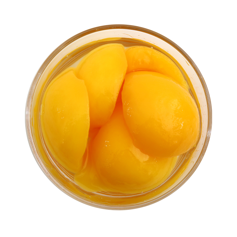 南叶旗舰店南叶糖水桃罐头砀山新鲜黄桃对开桃瓣425g*2罐装烘焙原料多省包邮3