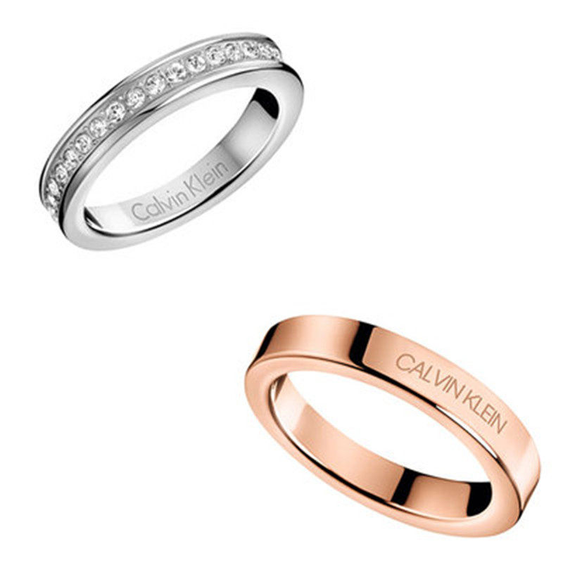 calvinklein / ck女满天星素圈对戒 九帅戒指/指环