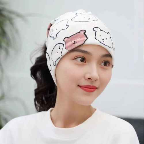 Послеродовая осенняя хлопковая шапка, ветрозащитный платок для беременных для молодой матери, летняя тонкая повязка на голову, 9 мес.