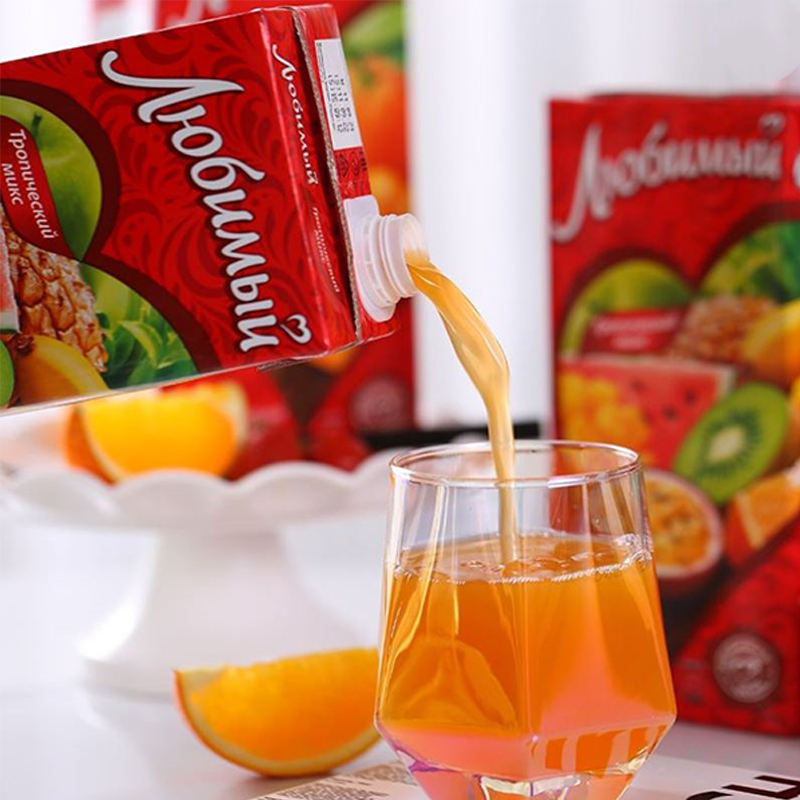 临期低价，俄罗斯进口 优素 喜爱 果缤纷复合果汁 多口味 950mL*2瓶