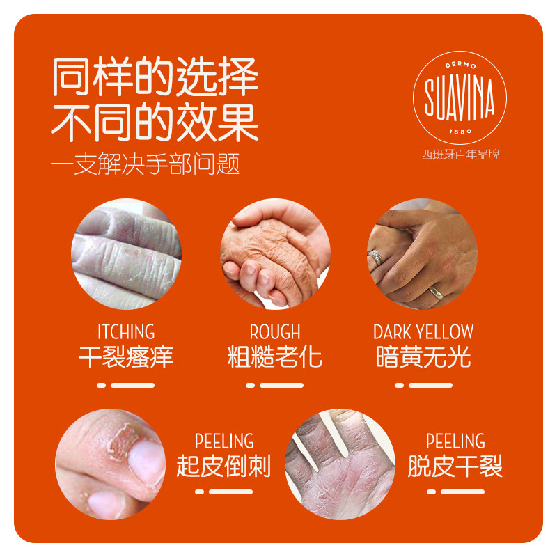 suavina西班牙舒雅维娜滋润护手霜 dermosuavina1880手部保养套装