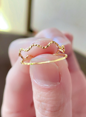 钛钢细素圈戒指个性ins风