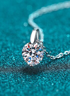 925银戒指莫桑钻女戒百搭高尚饰品简约时尚项链