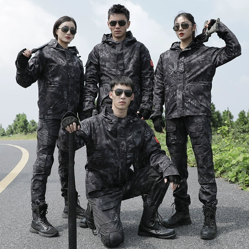 Тактическая камуфляжная демисезонная куртка, удерживающее тепло термобелье, камуфляжный дорожный ветрозащитный водонепроницаемый альпинистский комплект, 3 предмета