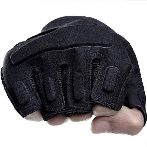 Тактические мужские дорожные перчатки для скалозалания для спортзала, черный орел, без пальцев