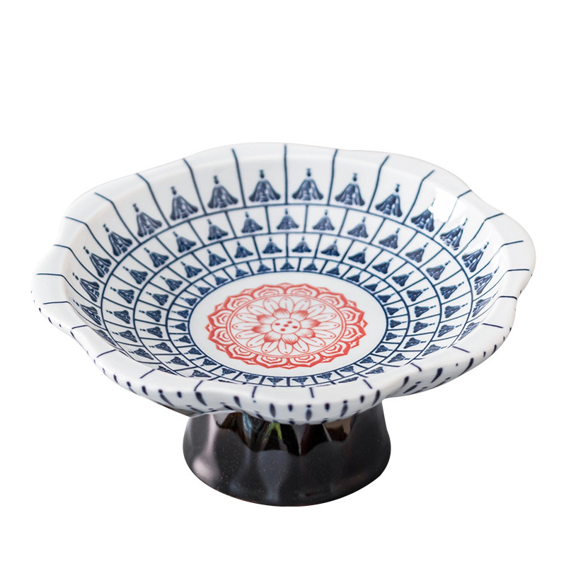 陶瓷花盆中式高脚盆创意国风六月雪米竹桌面装饰摆件蕨类苔藓球盆,淘宝优惠券,粉丝福利购,淘宝优惠卷