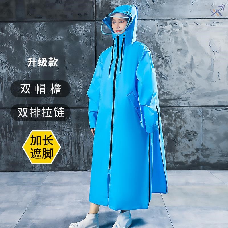 推荐Raincoat INS female big people waYlk new poncho full bod - 图0