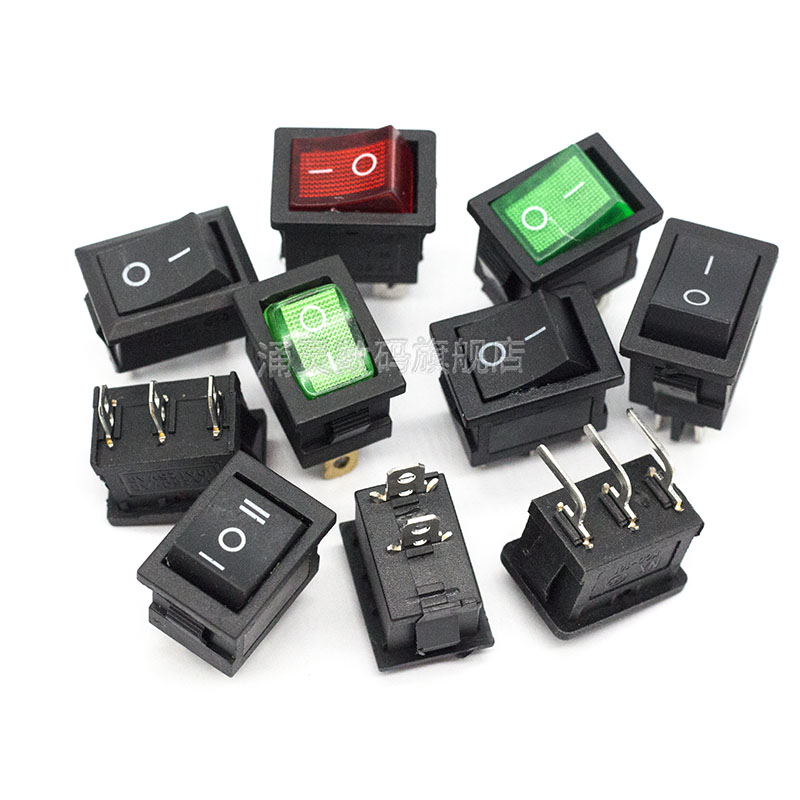 小船型开关KCD1-101 104饮水机电子称船形翘板电源按钮2脚4脚250V - 图2