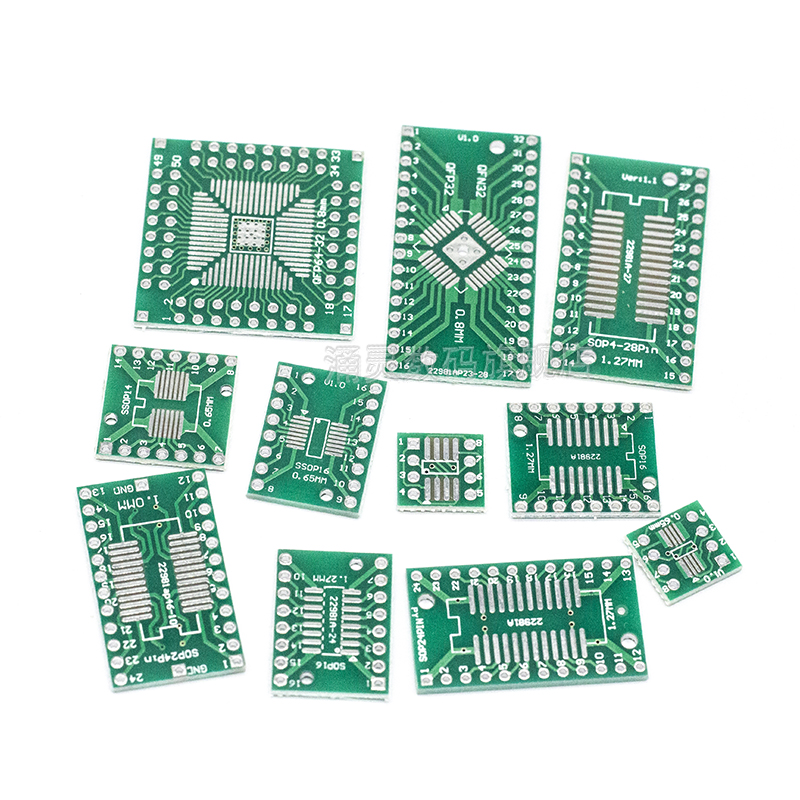 SOP转接板 SOP8 SOP10 SOP16 SOP28 TQFP QFN56/64 IC测试板PCB板 - 图3