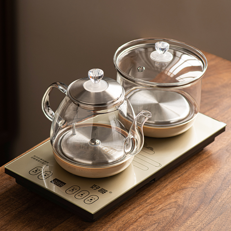 雅辞坊2024新款茶具套装全自动一体分离小茶盘上水烧水壶家用茶台-图1