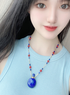 青金石香薰精油吊坠时尚民族风