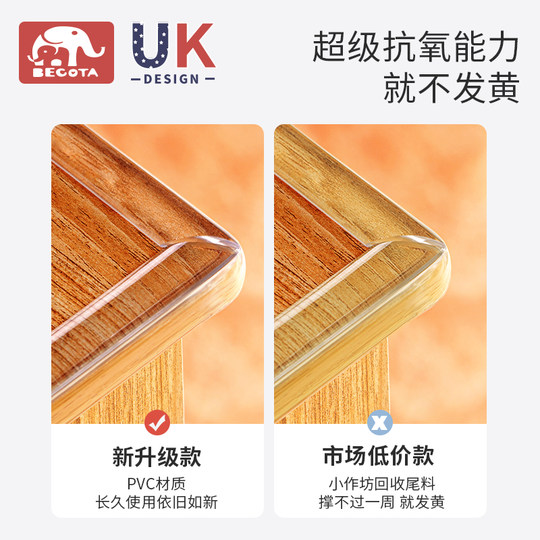 Tiras anticolisión transparentes, envoltura de esquinas, tiras protectoras de bordes y esquinas de mesa para niños, respetuosas con el medio ambiente, no tóxicas y aptas para bebés