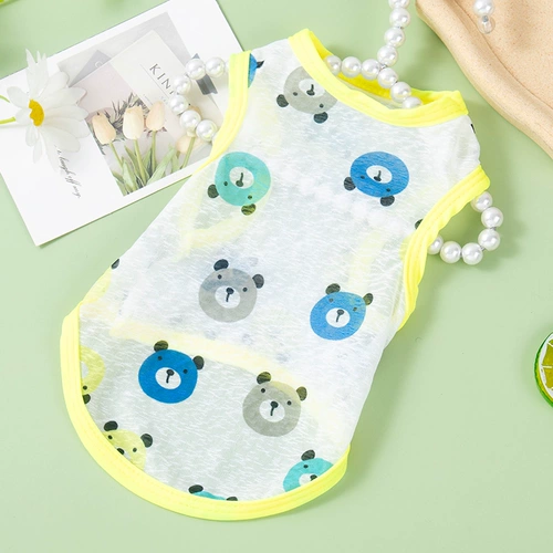 Кошачья одежда Летний тонкий жилет предотвращает выпадение волос тряпичные тряпки на английском